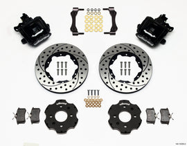 Wilwood Combination Parking Brake Rear Kit for Acura Integra and Civic - 11 Inch Drilled Disc, 2.39 Hub Offset