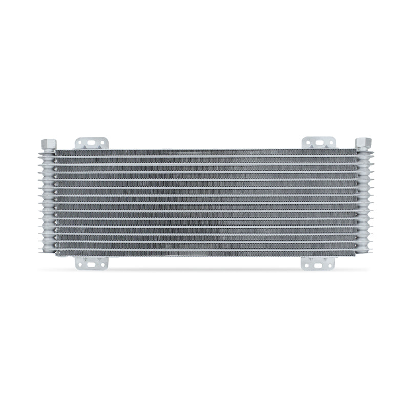 Mishimoto 13-Row Stacked Plate Transmission Cooler - Silver for Heavy-Duty Vehicles