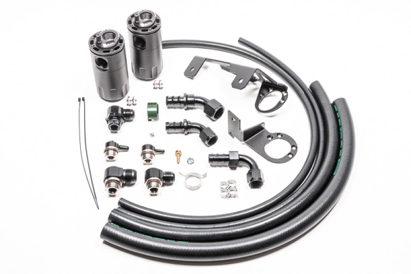 Radium Engineering Dual Catch Can Kit MK5 Supra Fluid Lock – Complete CCV and PCV Catch Can System