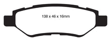 Load image into Gallery viewer, EBC Redstuff Ceramic Low Dust Rear Brake Pads for Chevrolet Camaro and Cadillac CTS * Part Number EBCDP31829C