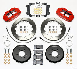 Wilwood Narrow Superlite 6R Front Hat Kit * 12.88-inch Red Brake Kit for 2006-2012 Volkswagen GTI
