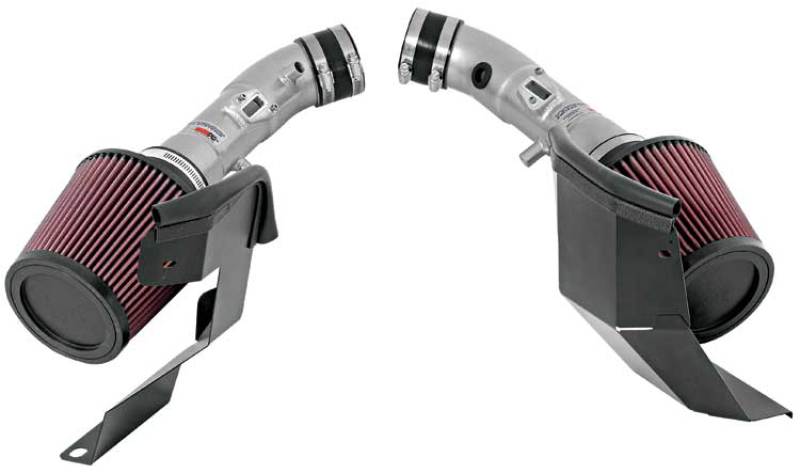 K&N Engineering 69-7082TS Dual Silver Typhoon Short Ram Intakes for 2007-2008 Infiniti G35