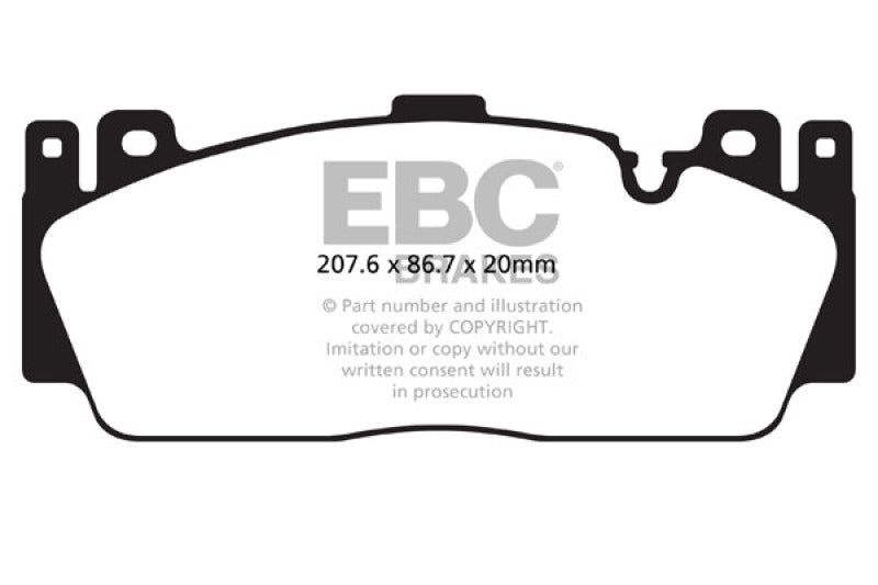 EBC Bluestuff NDX Full Race Brake Pads for BMW M5 and M6 (2012-2016)