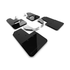 Rally Armor Steel Bumper and RB Black Mud Flap for 2021-2024 Ford Bronco - No Raptor/Support with Metallic Black Logo