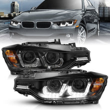 Load image into Gallery viewer, ANZO 2012-2015 BMW 3 Series Projector Headlights with U-Bar in Black Housing