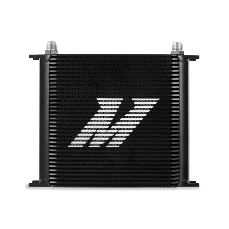 Mishimoto Universal 34-Row Oil Cooler - Black for Enhanced Engine Cooling