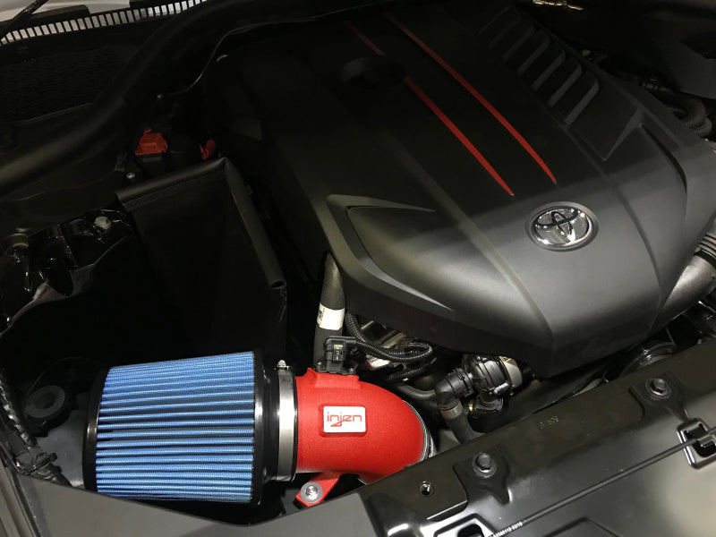 Injen 2020 Toyota Supra L6-3.0L Turbo SP Cold Air Intake System - Wrinkle Red