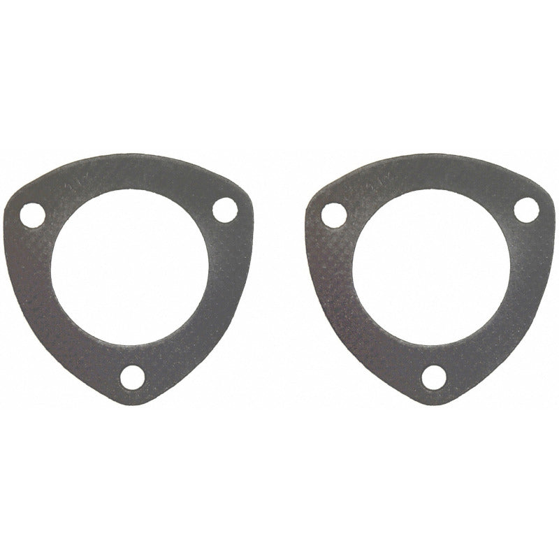 Fel-Pro 2014 Composite Exhaust Collector Gasket with Perforated Steel Core – 2.5 inch Diameter, Triangle (2-Pack)