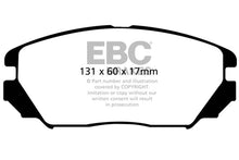 Load image into Gallery viewer, EBC UD1125 Ultimax OEM Replacement Front Brake Pads for Hyundai Sonata and Azera