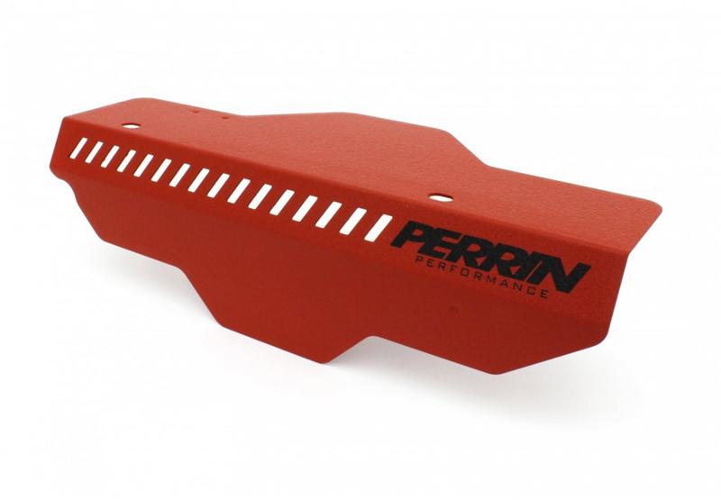 Perrin Performance Red Pulley Cover for 2002-2014 Subaru WRX, 2004-2021 STI, and 2008-2011 Impreza