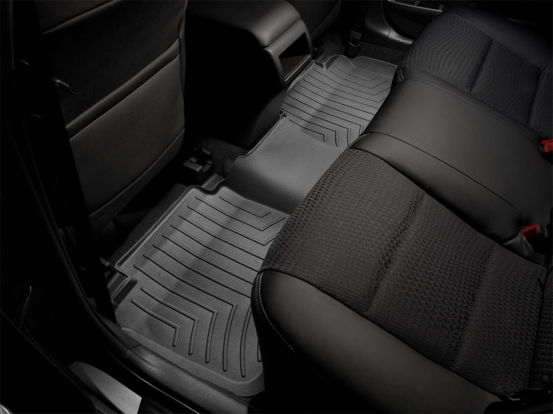 WeatherTech FloorLiner DigitalFit Front and Rear Floor Mats Black for 2016-2017 Toyota Tacoma Double Cab Automatic | WET448671-448722