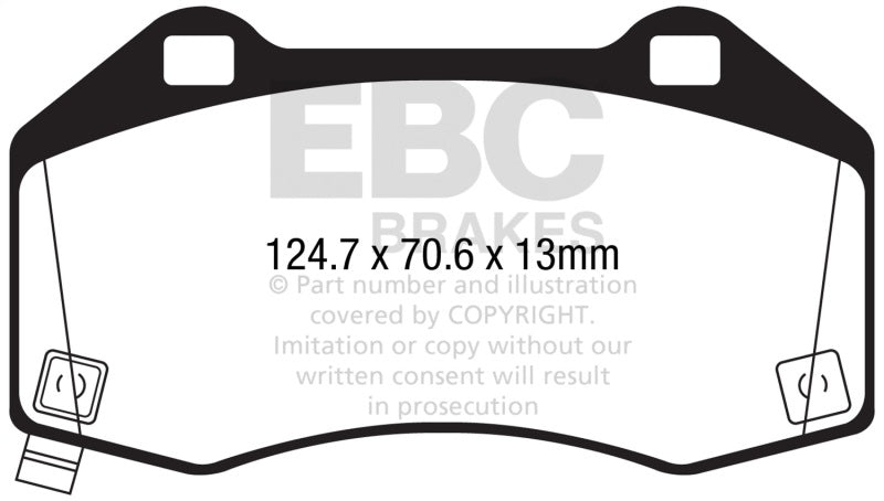 EBC DP22286 Greenstuff 2000 Series Front Brake Pads for Fiat 124 Spider and Mazda MX-5 Miata