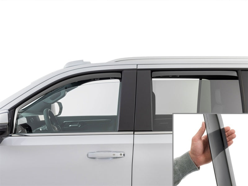 WeatherTech WET841010IM Front and Rear Side Window Deflectors for Cadillac Escalade ESV, Dark Tint