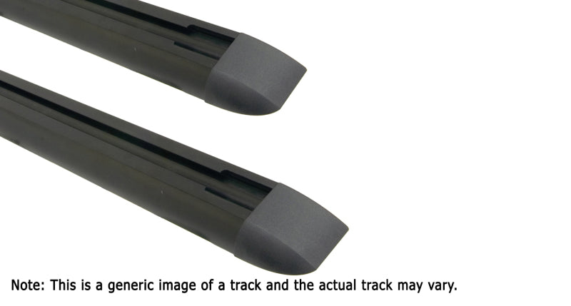 Rhino-Rack RTC Tracks with Hardware & End Caps – 55-inch Pair for Canopies and Toppers