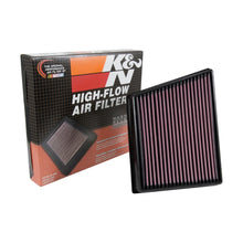 Load image into Gallery viewer, K&amp;N Engineering Part Number KNN33-3075 High-Flow Reusable Air Filter for 2015-2017 Jaguar XF and F-Pace
