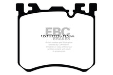 Load image into Gallery viewer, EBC Redstuff Ceramic Low Dust Brake Pads for BMW X5 and X6 (Part No. EBCDP32091C)