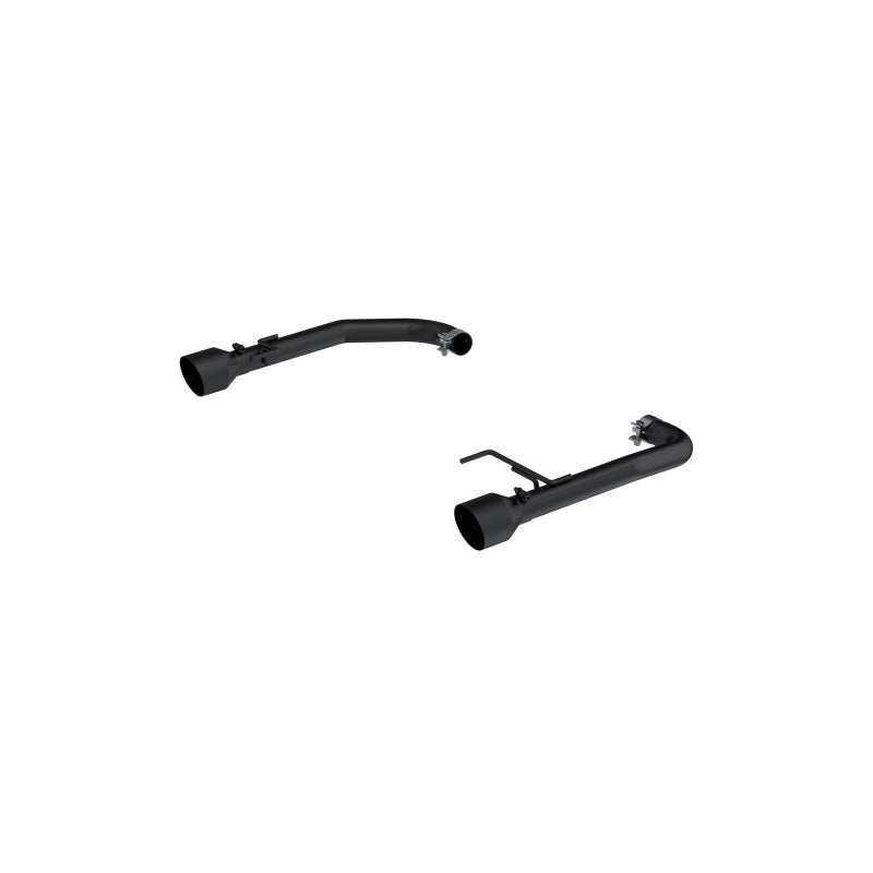 MBRP Armor BLK Series 2.5-Inch Axle Back Exhaust System for Ford Mustang 2015-2019 with Black Coated Tips