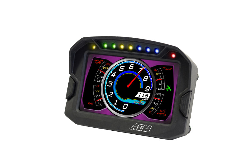AEM CD-5 Carbon Digital Dash Display with Full-Color Screen and Programmable Shift Lights