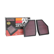 Load image into Gallery viewer, K&amp;N Engineering High-Flow Replacement Air Filter for BMW M5 and M8 (Part #knn33-3128)