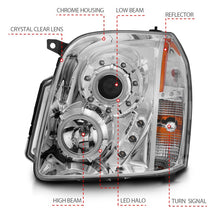 Load image into Gallery viewer, ANZO 2007-2014 GMC Yukon Projector Headlights with Halo - Chrome Housing and CCFL Rings