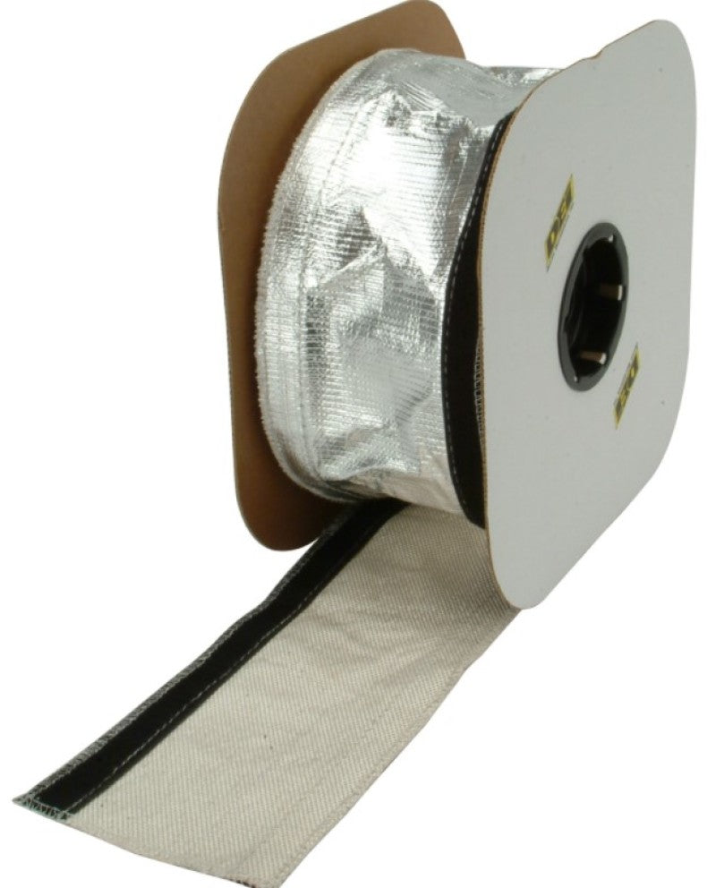 DEI Heat Shroud 2-1/2 inch x 50 ft Spool with Hook & Loop Closure - Aluminum Sleeving for Heat and Abrasion Protection