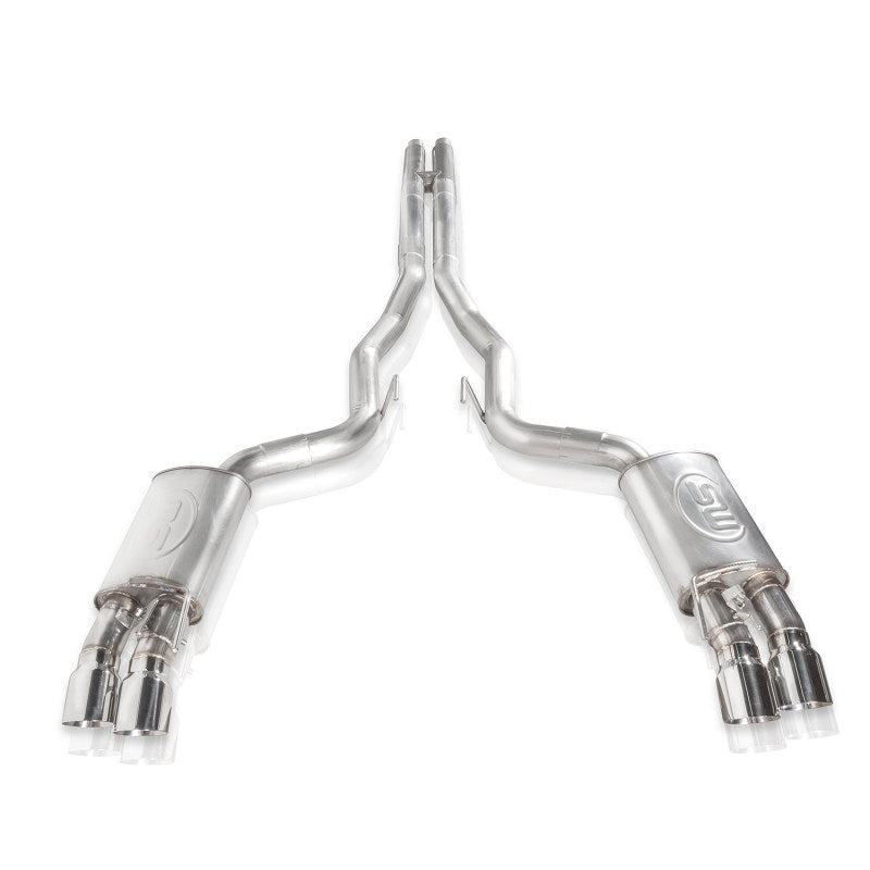 Stainless Works 2018+ Ford Mustang GT 5.0L Redline Series 3-Inch Dual Exhaust with H-Pipe and Active Valve Control