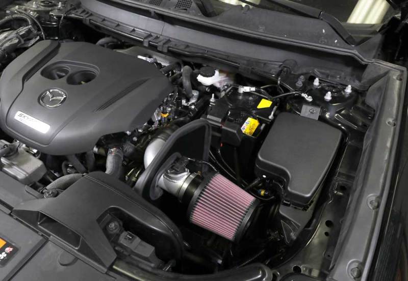 K&N Engineering Cold Air Intake System for 2018-2019 Mazda CX-9 and Mazda 6 2.5L Turbo - Part No. KNN69-6034TS