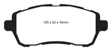 EBC Yellowstuff Front Brake Pads for Ford Fiesta 1.6L * High-Performance Street and Track Use