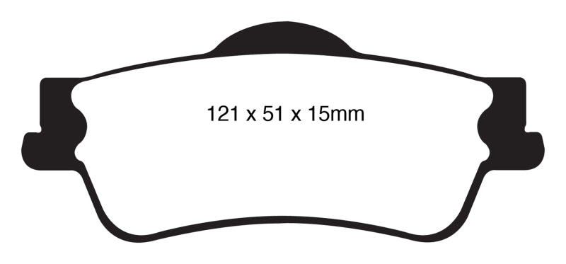 EBC Redstuff Ceramic Low Dust Brake Pads for Chevrolet Caprice and Pontiac G8