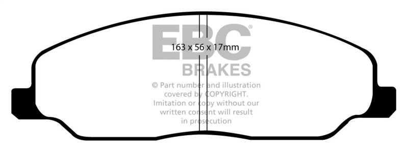 EBC Bluestuff NDX Front Brake Pads for 2005-2010 Ford Mustang