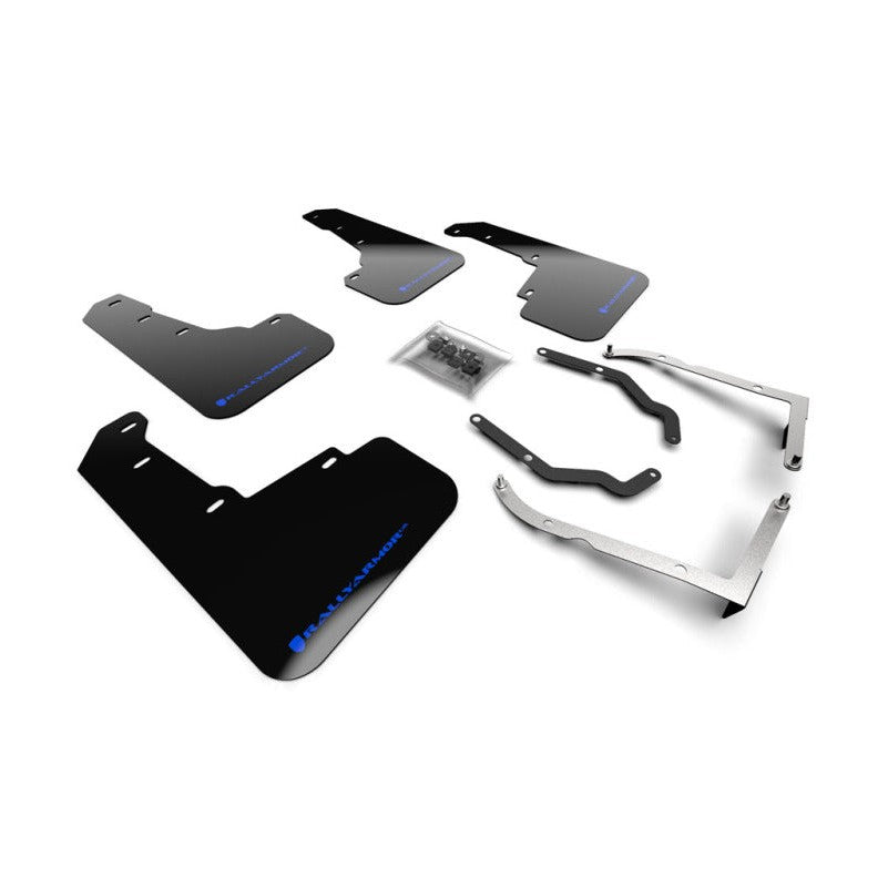Rally Armor 18-23 Subaru Crosstrek Black UR Mud Flap with Blue Logo – Durable Polyurethane Protection