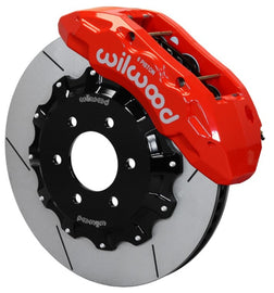 Wilwood TX6R Front Brake Kit with 15.50-inch Rotors and Brake Lines for 2010-2014 Ford F150 Raptor in Red