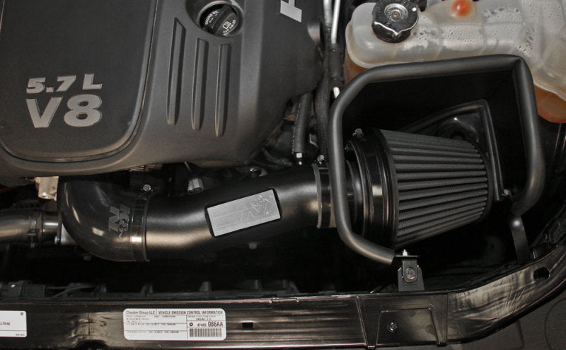 K&N Dodge/Chrysler 5.7/6.1L V8 Performance Cold Air Intake Kit - Fits Challenger, Charger, Magnum