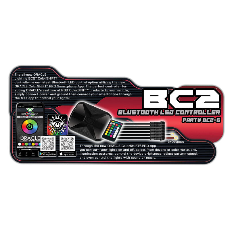 ORACLE Lighting BC2 Bluetooth ColorSHIFT® RGB LED Controller with 6 Outputs