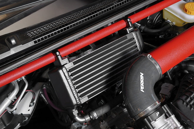 Perrin Performance Subaru WRX 2015-2025 Oil Cooler Full Kit - Top Mounted with Strut Brace Compatibility