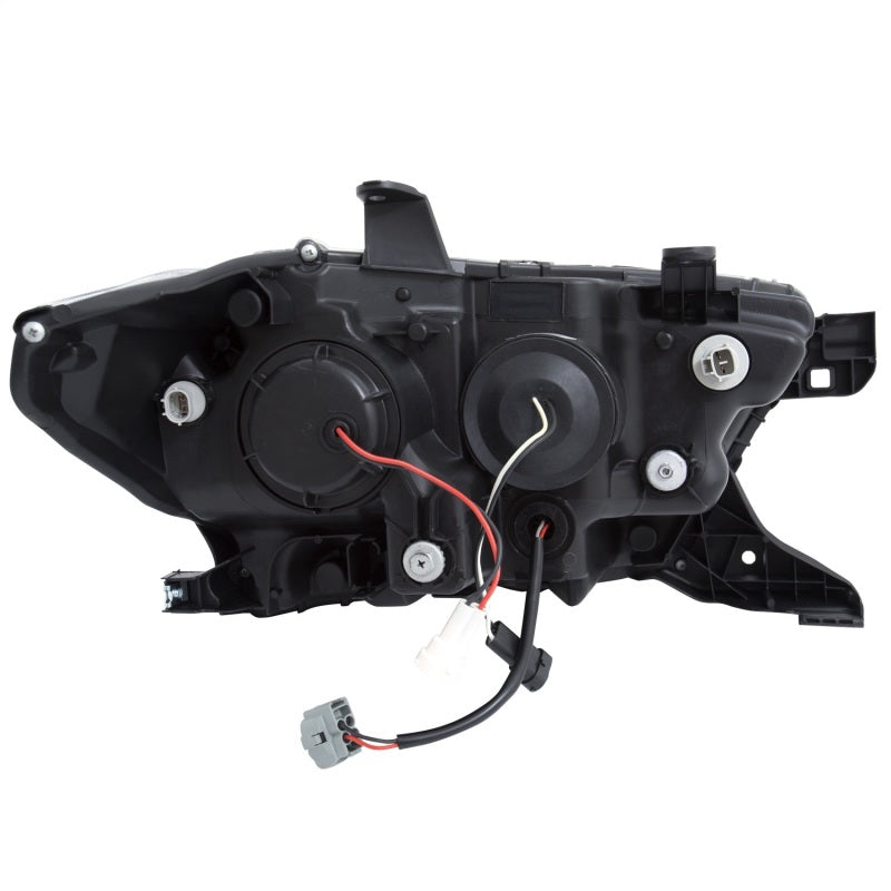 ANZO 2016-2017 Toyota Tacoma Projector Headlights with Plank Style Design, Black Housing and Amber Accents