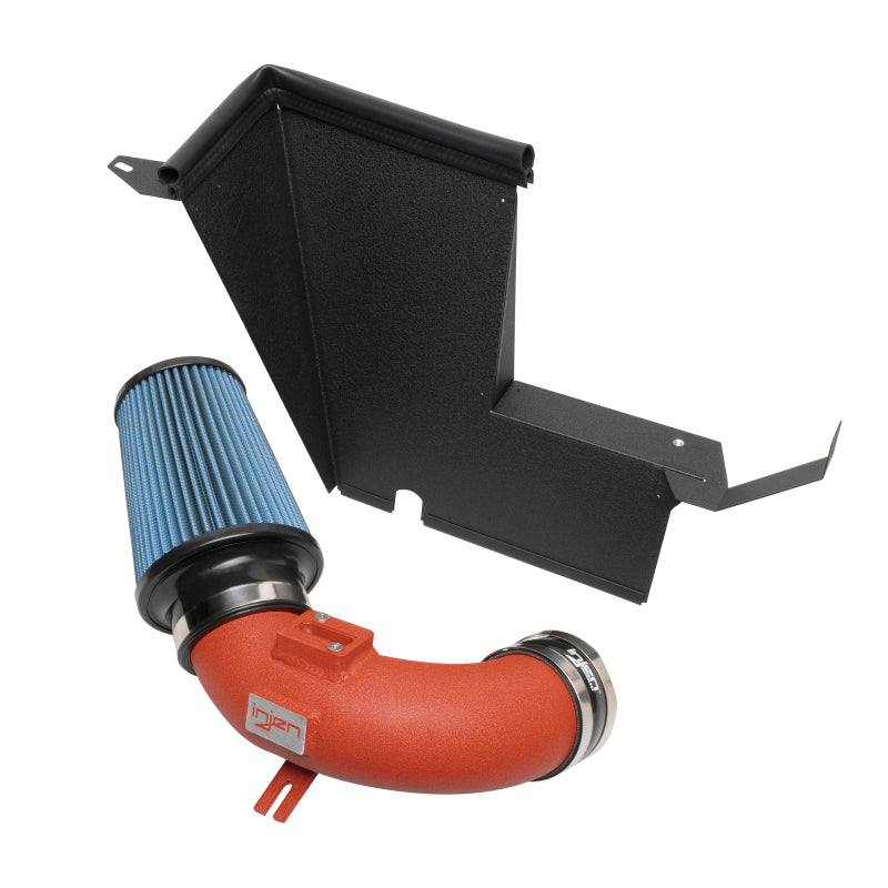 Injen SP2301WR Short Ram Air Intake System for 2021-2023 Toyota Supra & 2019-2023 BMW Z4, Wrinkle Red Finish
