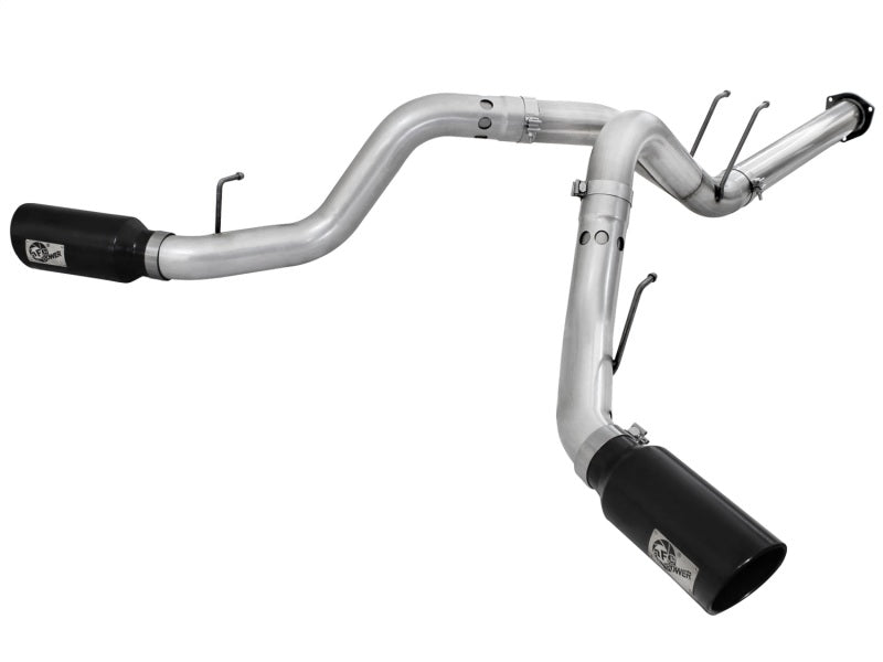 aFe Atlas 4-Inch DPF-Back Exhaust System with Black Tip for 2011-2014 Ford Diesel Trucks V8-6.7L