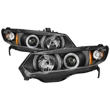 Load image into Gallery viewer, Spyder Honda Civic 2006-2008 2-Door Projector Headlights with LED Halo and Black Finish - Part Number: spy5010780