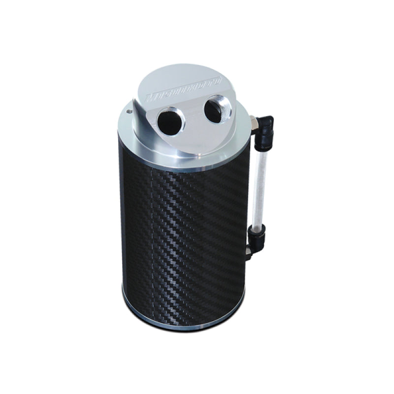 Mishimoto Carbon Fiber Oil Catch Can with 10mm Fittings - Protect Your Performance Engine Components