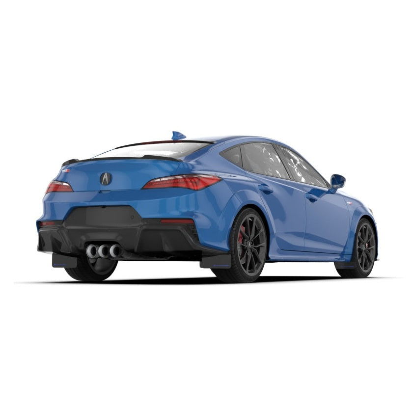 Rally Armor 23-25 Acura Integra A-Spec Black UR Mud Flap with Blue Logo (No Drilling Required)