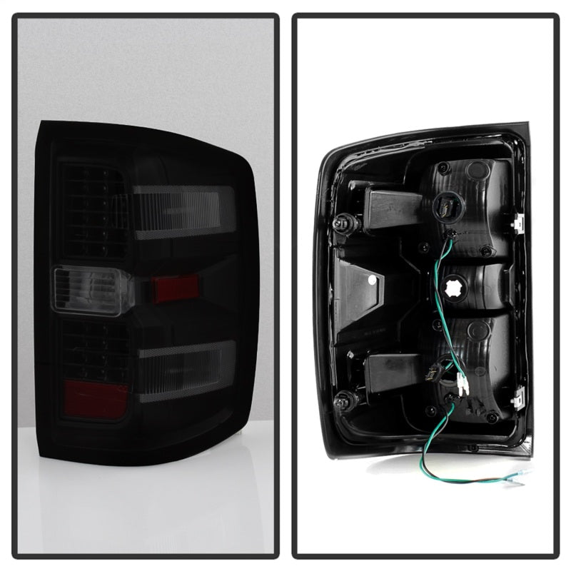 Spyder xTune Chevy Silverado 1500 & GMC Sierra 2014-2016 LED Tail Lights * Black Smoke
