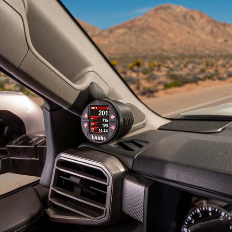 Banks Power 22-24 Toyota Tundra Gauge Pod Kit - Single Gauge, Black Finish