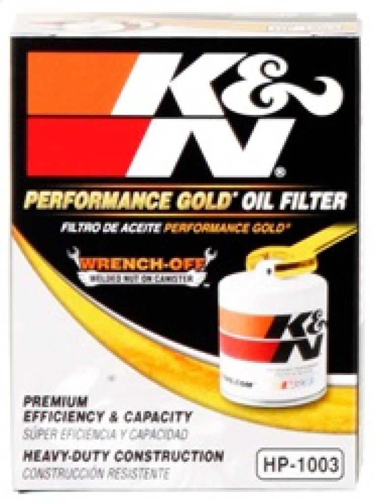 K&N Engineering Part No. KNNHP-1003 Premium Oil Filter for Toyota RAV4, Scion tC, and Toyota Celica