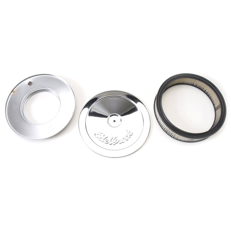 Edelbrock Pro-Flo Series Round Chrome Air Cleaner for 5-1/8 Inch Carburetors - Part #1208