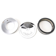 Load image into Gallery viewer, Edelbrock Pro-Flo Series Round Chrome Air Cleaner for 5-1/8 Inch Carburetors - Part #1208