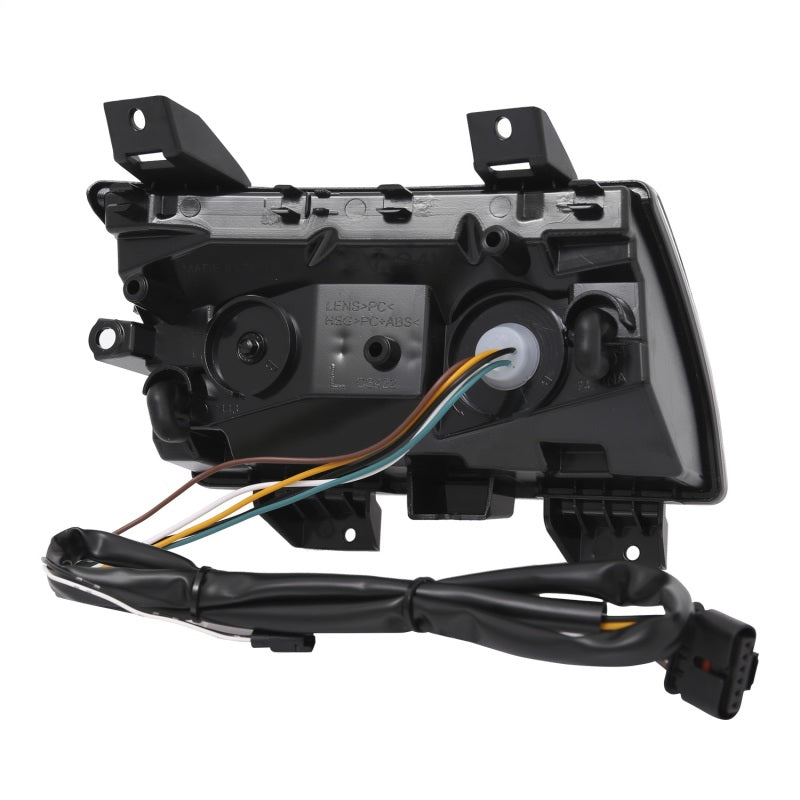 ANZO 18-19 Jeep Wrangler JL LED Chrome Clear Side Marker Lights with Sequential Signal - Pair