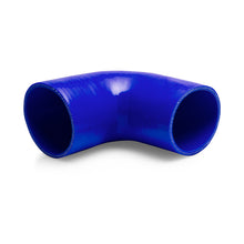 Load image into Gallery viewer, Mishimoto 4-inch Blue 90 Degree Silicone Coupler - High-Performance Engine Hose Adapter
