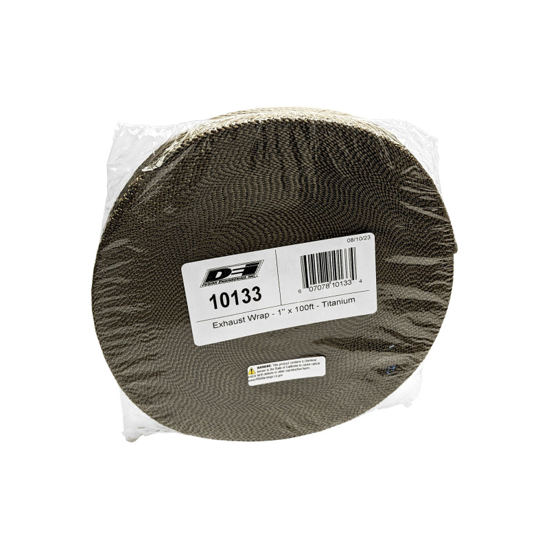 DEI Titanium Exhaust Wrap 1 Inch x 100 Feet with LR Technology for Automotive & Motorcycle Applications