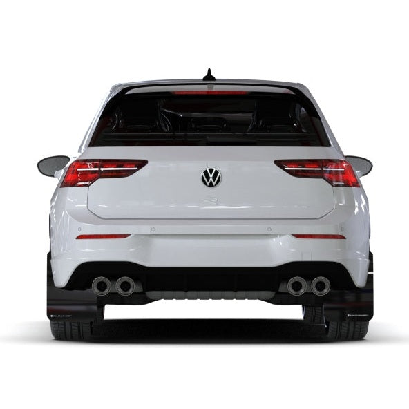 Rally Armor 22-25 VW MK8 Golf GTI and Golf R Black UR Mud Flap with Gray Logo